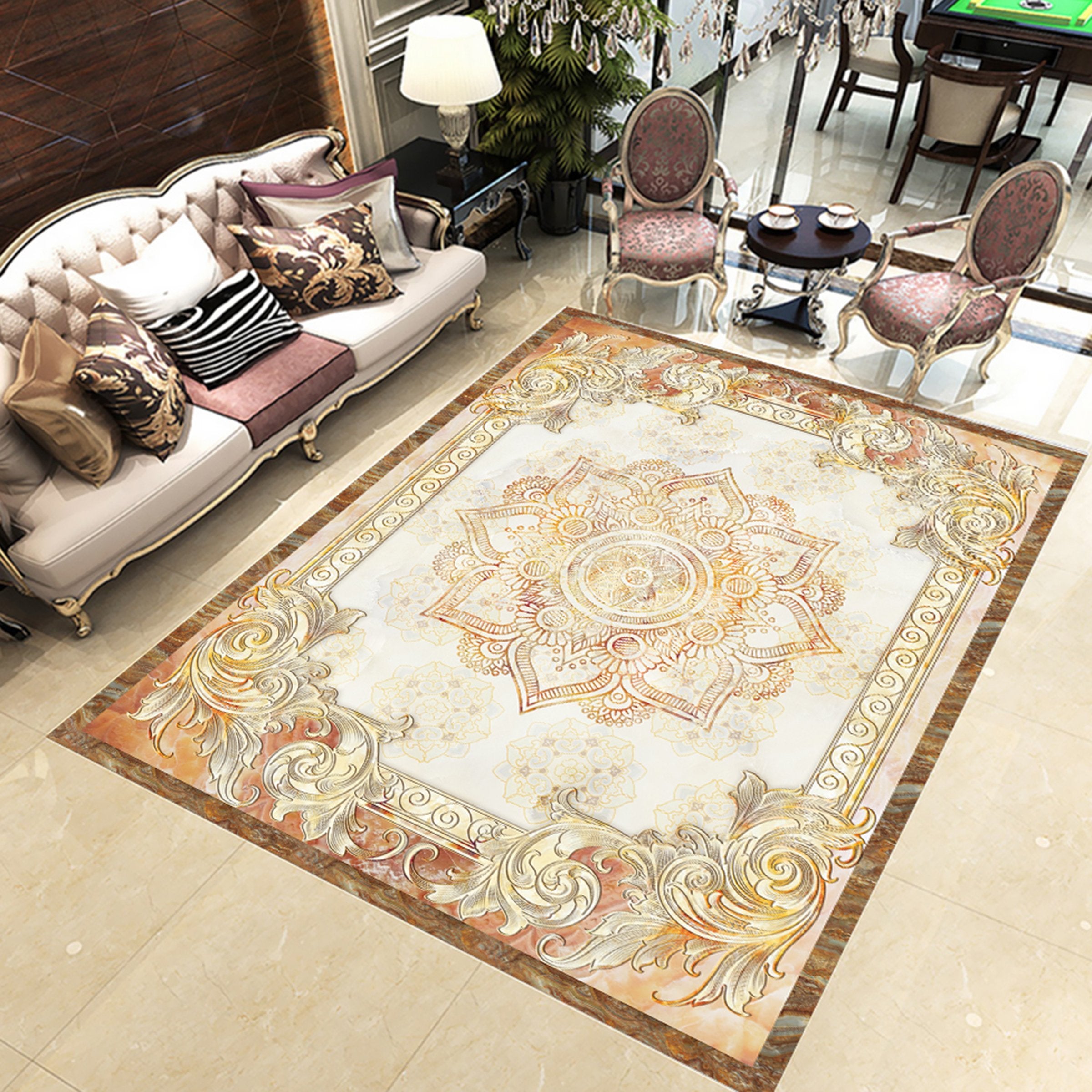 3D Heart Pattern WG497 Floor Mural Wallpaper AJ Wallpaper 2