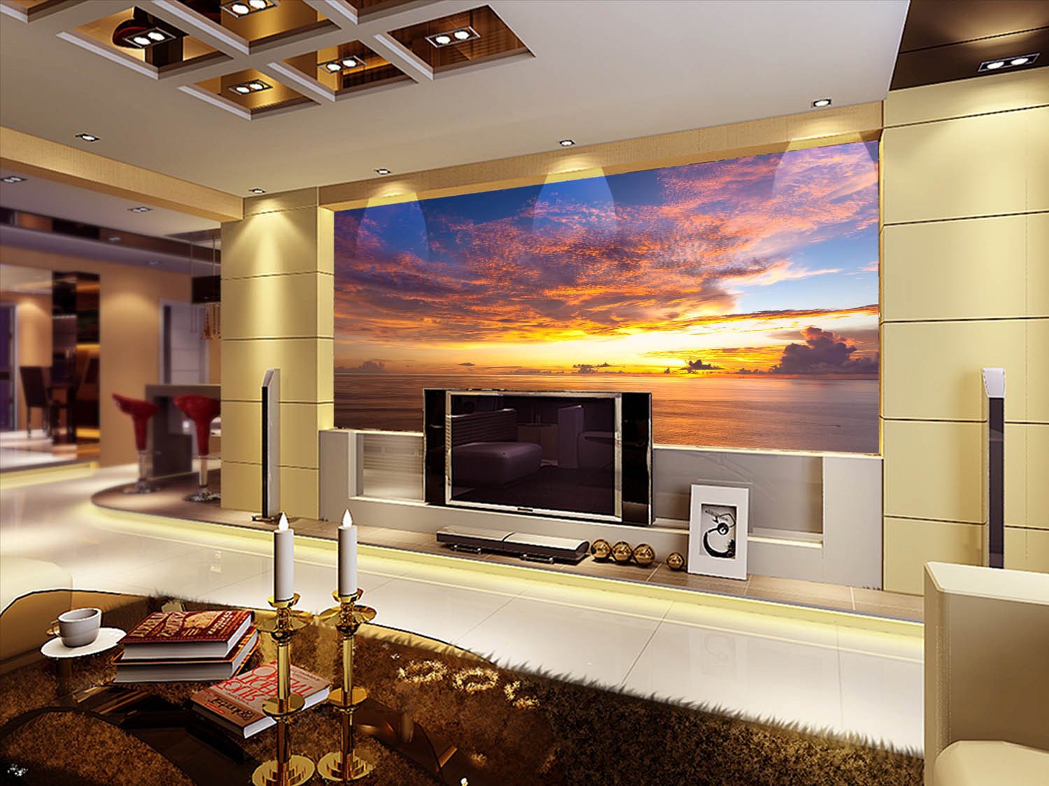 Rosy Clouds Sky Wallpaper AJ Wallpaper