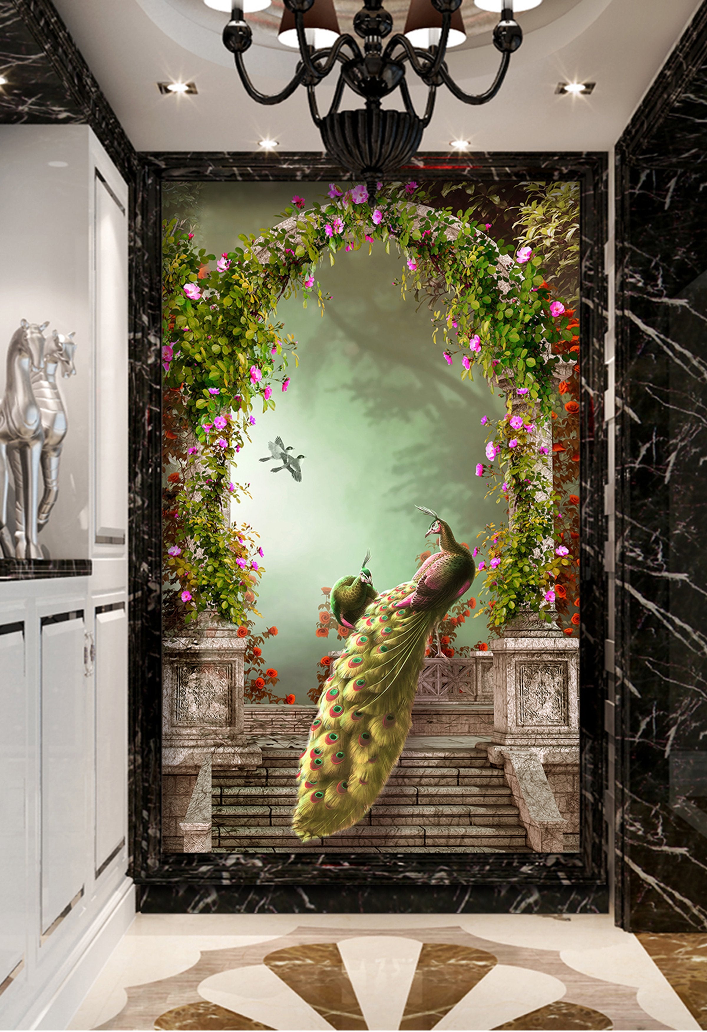 3D Peacock 43 Wall Murals Wallpaper AJ Wallpaper 2