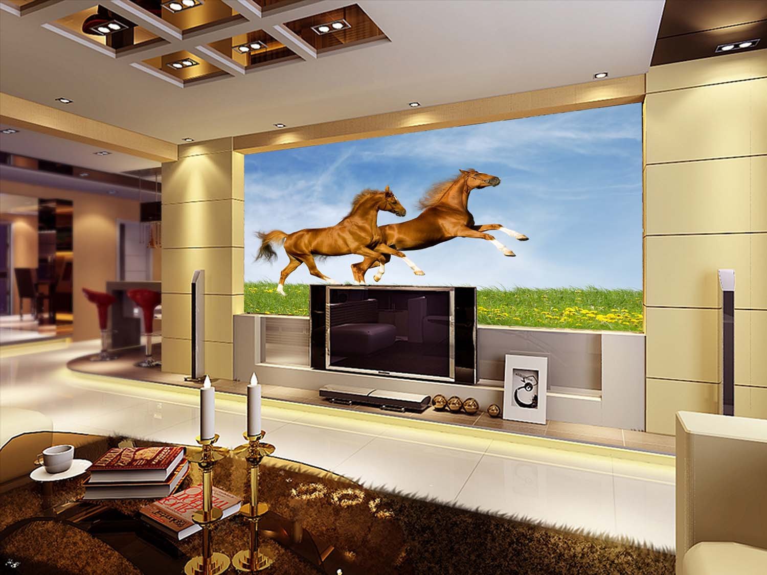 Running Horses Wallpaper AJ Wallpaper