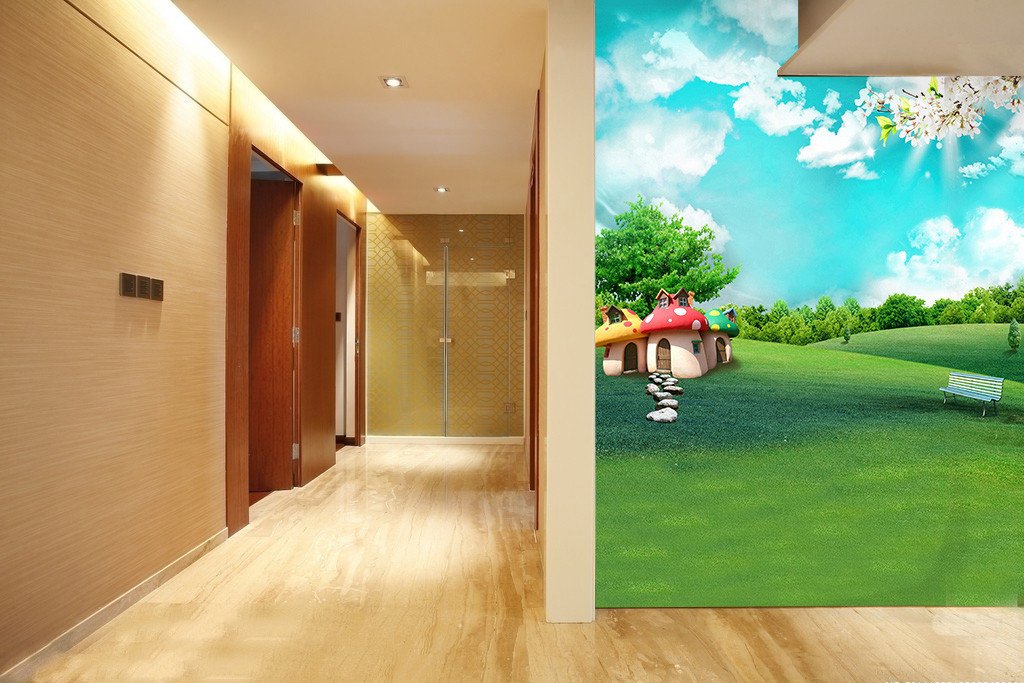 Mushroom Houses 2 Wallpaper AJ Wallpaper