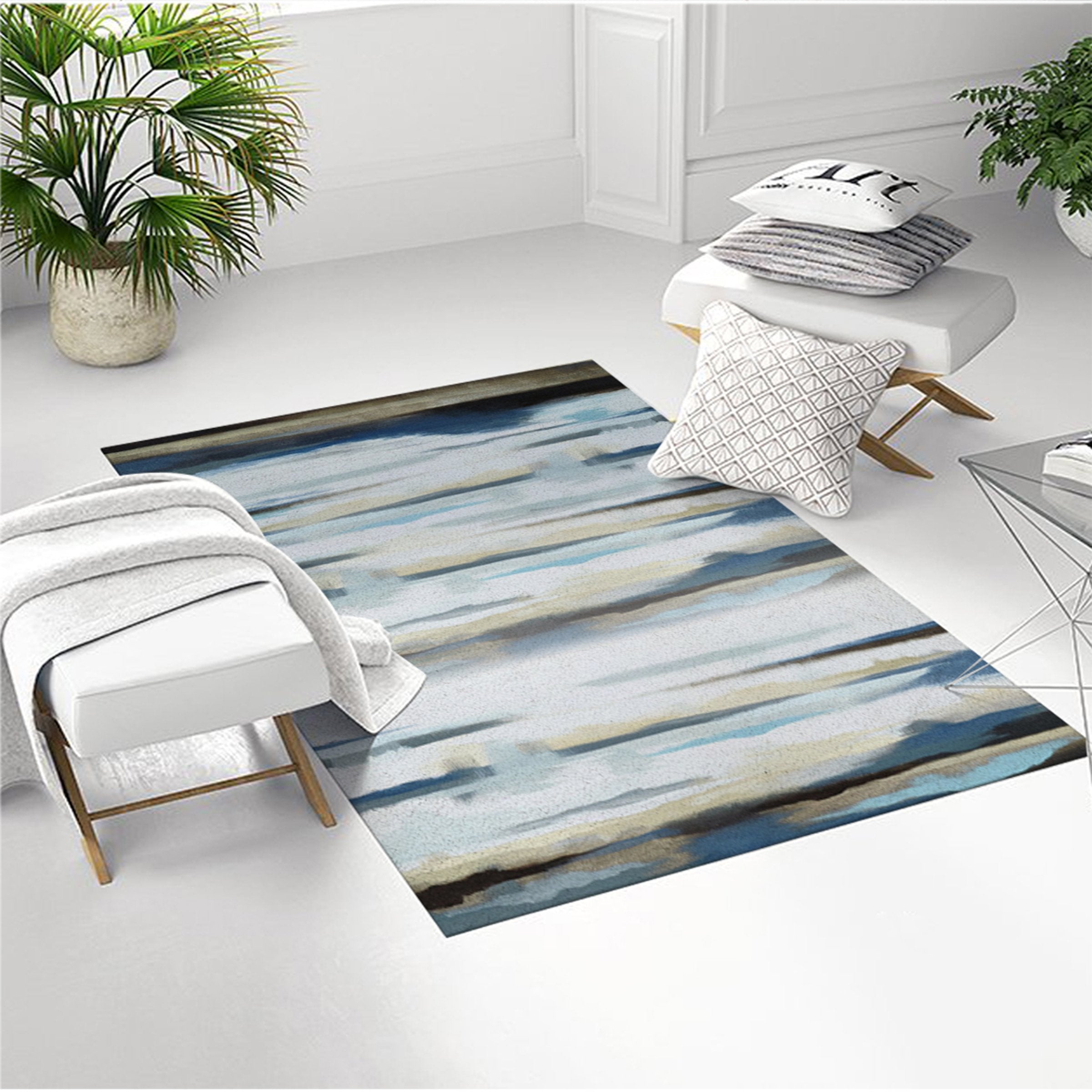 3D Dark Green Inkjet WG148 Non Slip Rug Mat Mat AJ Creativity Home