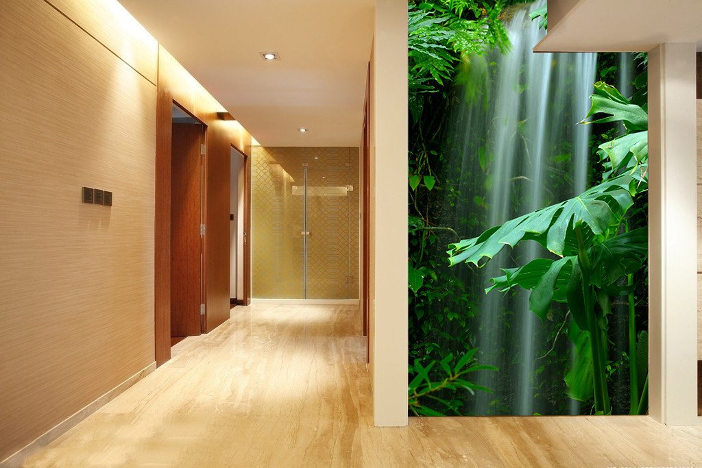 Forest Waterfall Wallpaper AJ Wallpaper