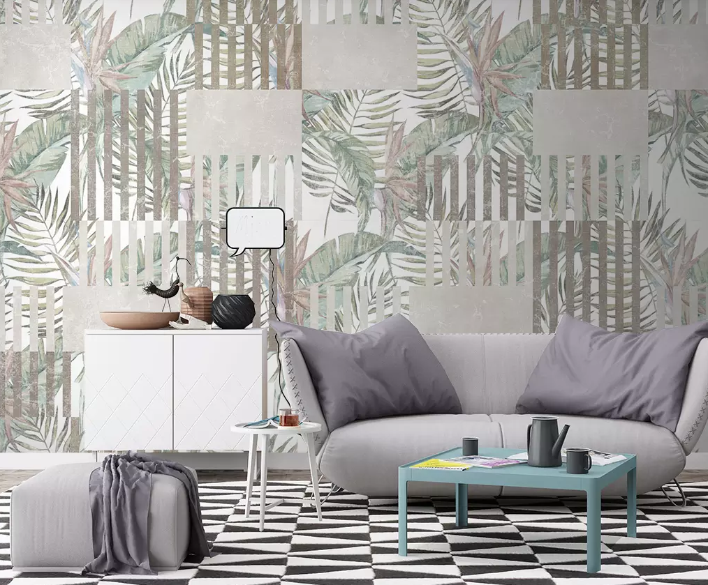 3D Leaf Pattern 312 Wallpaper AJ Wallpaper 2