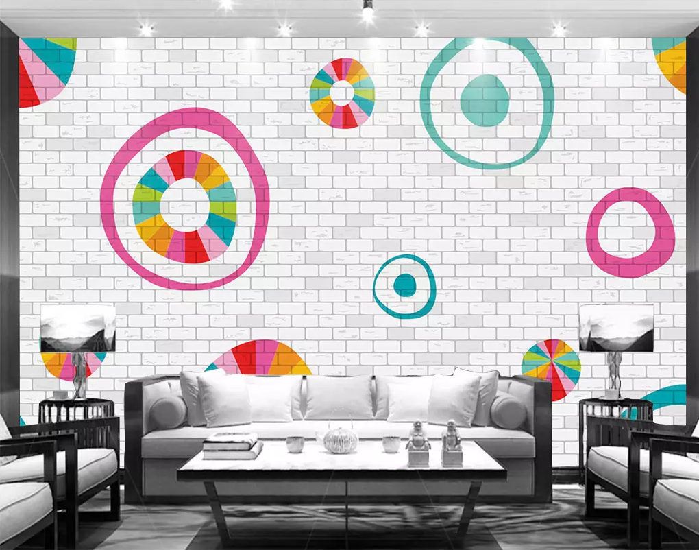 3D Colorful Circle 343 Wallpaper AJ Wallpaper 2