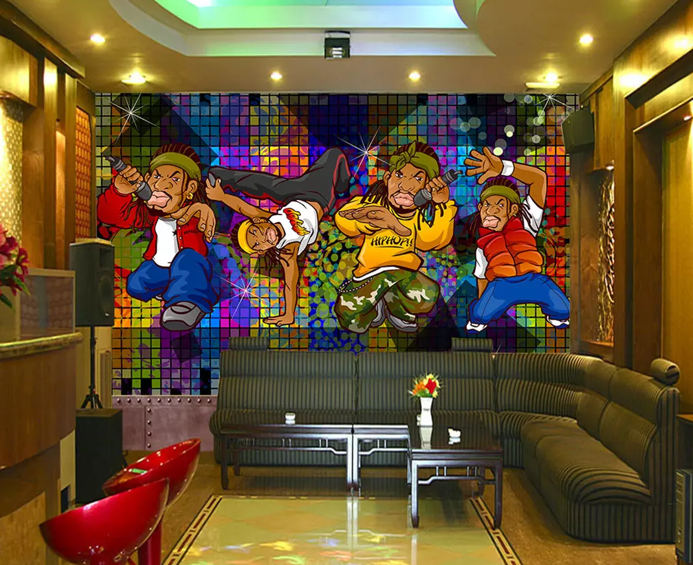 3D Black Man Sing 422 Wallpaper AJ Wallpaper 2