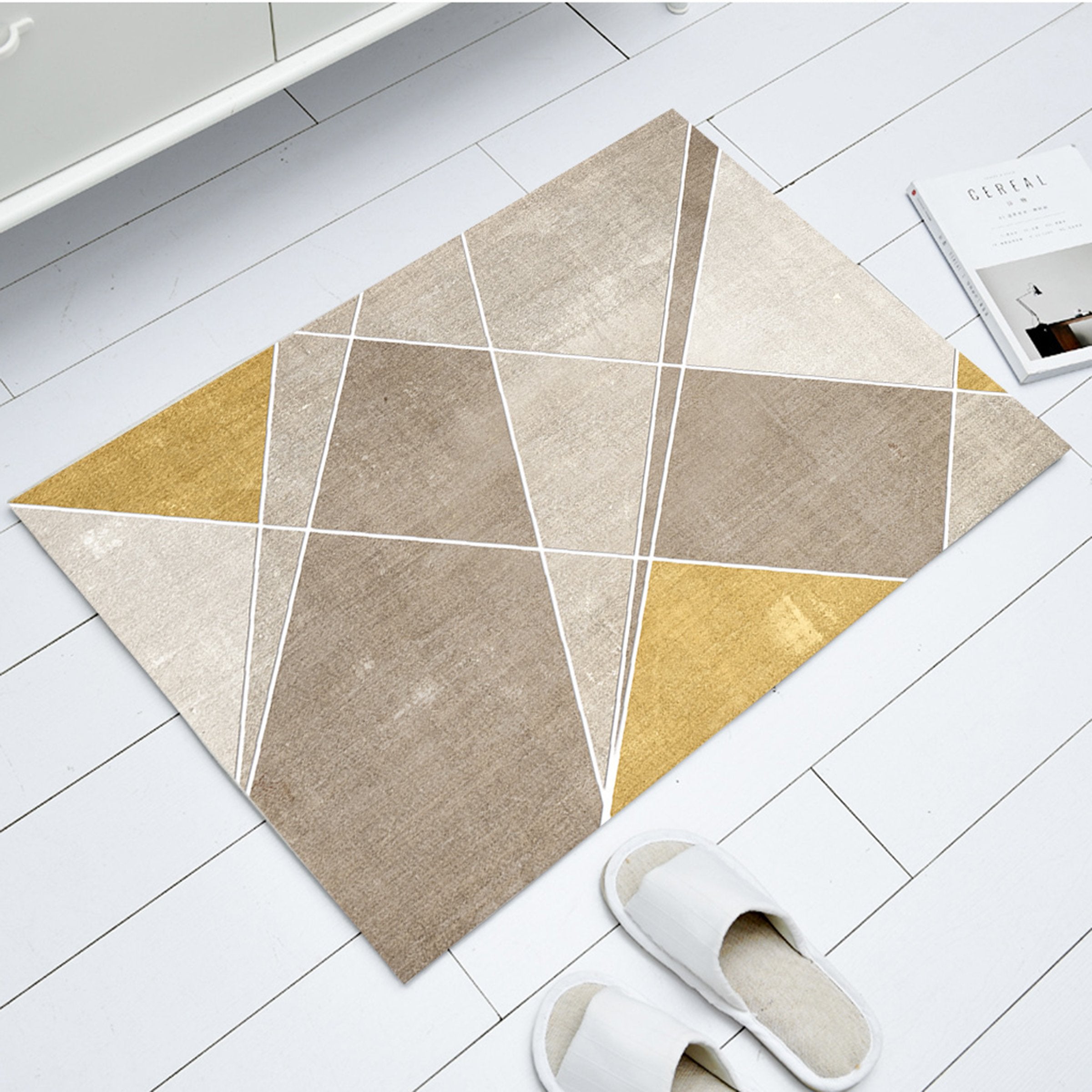 3D Colored Irregular Pattern WG072 Non Slip Rug Mat Mat AJ Creativity Home