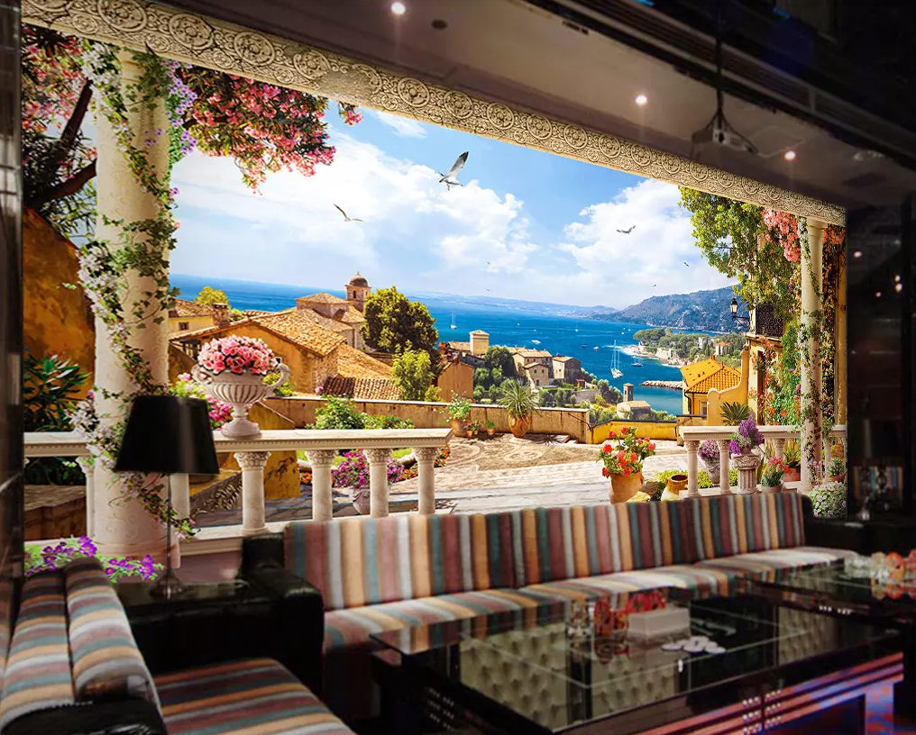 3D Balcony Seagull Flying 108 Wallpaper AJ Wallpaper 2