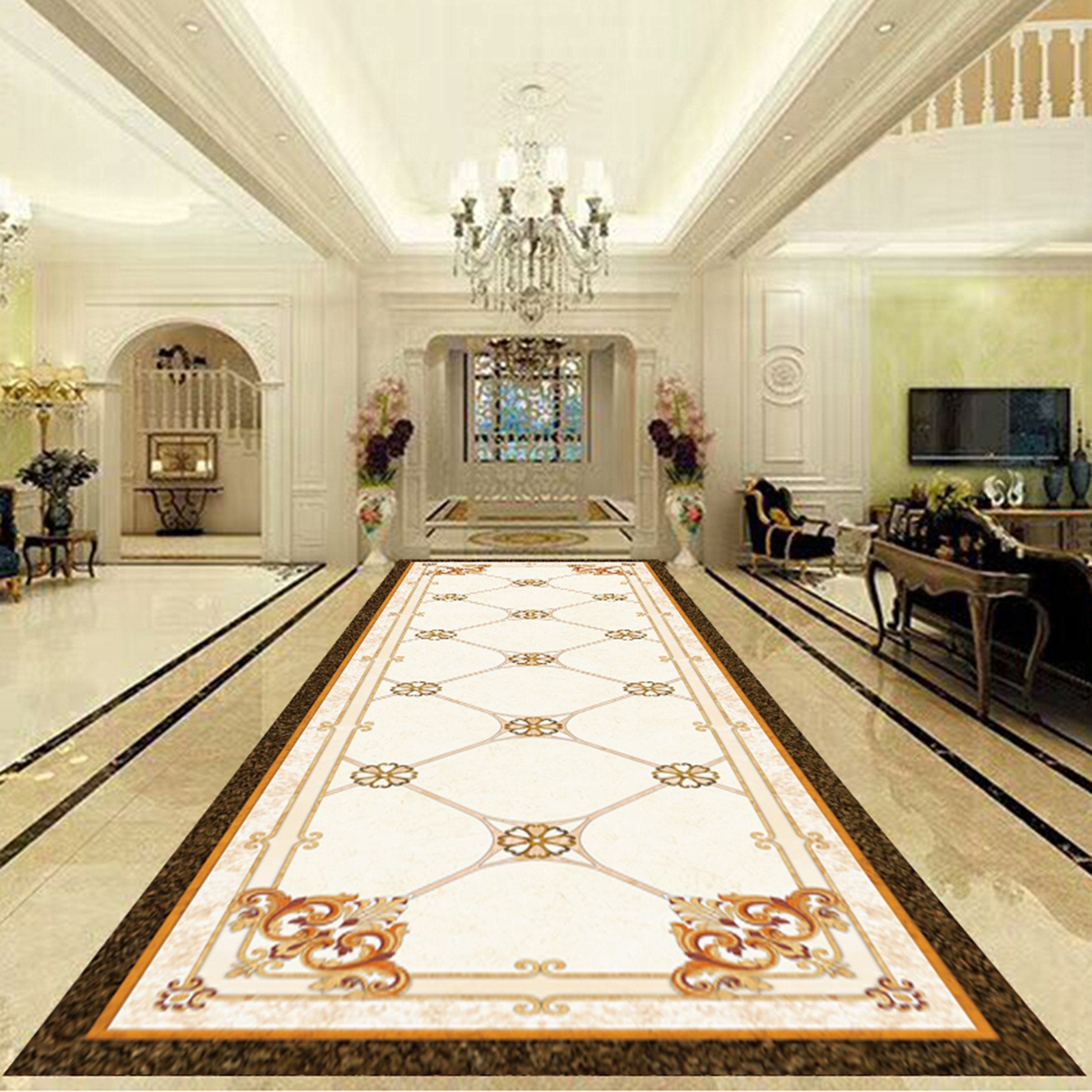3D Marble Pattern WG202 Floor Mural Wallpaper AJ Wallpaper 2