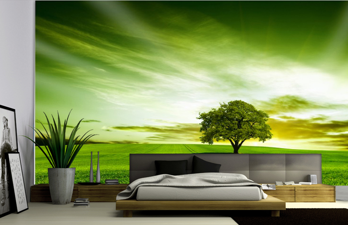 Green Rays Wallpaper AJ Wallpaper