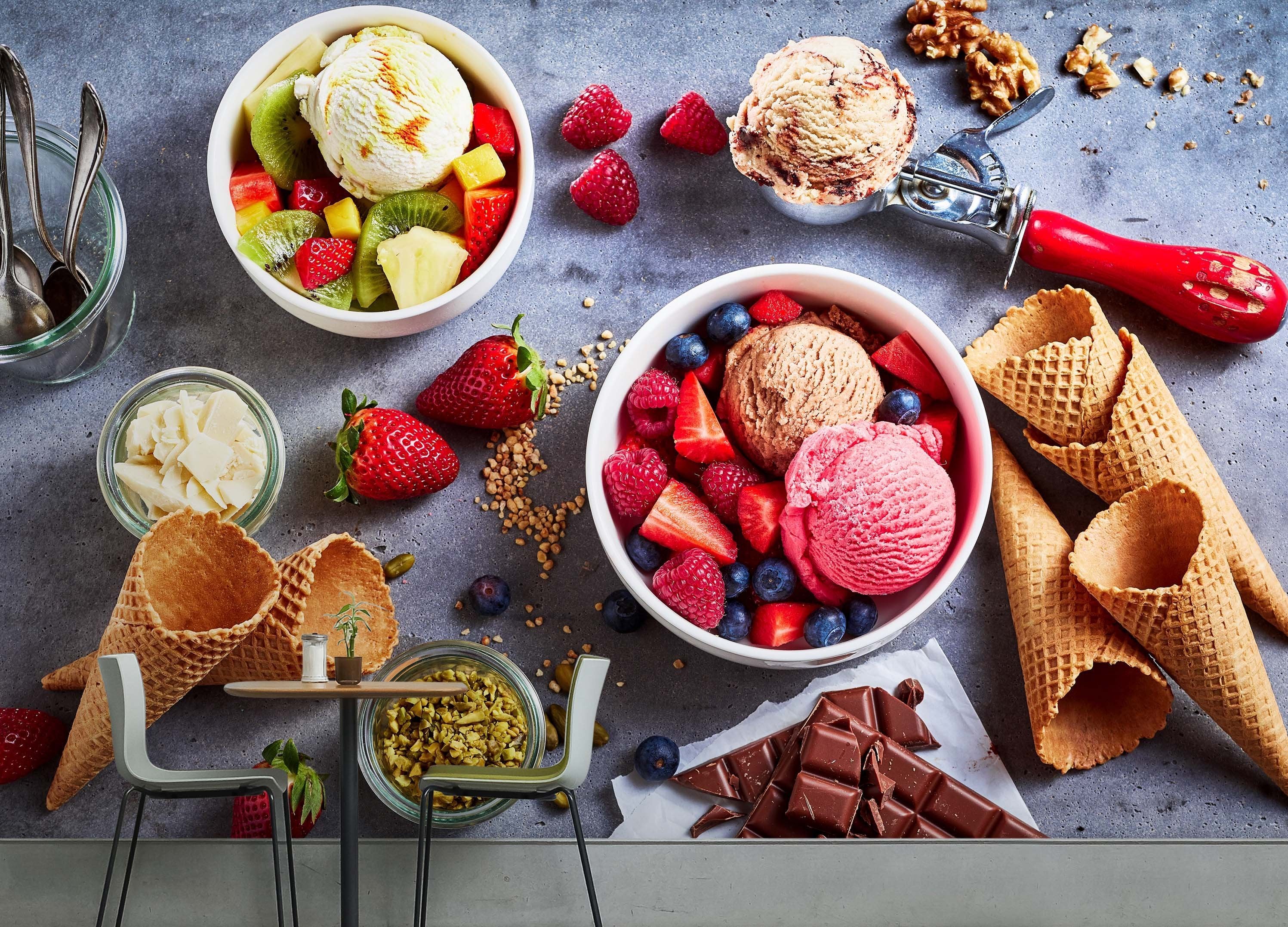 3D Strawberry Chocolate Ice Cream 542 Wallpaper AJ Wallpaper 2