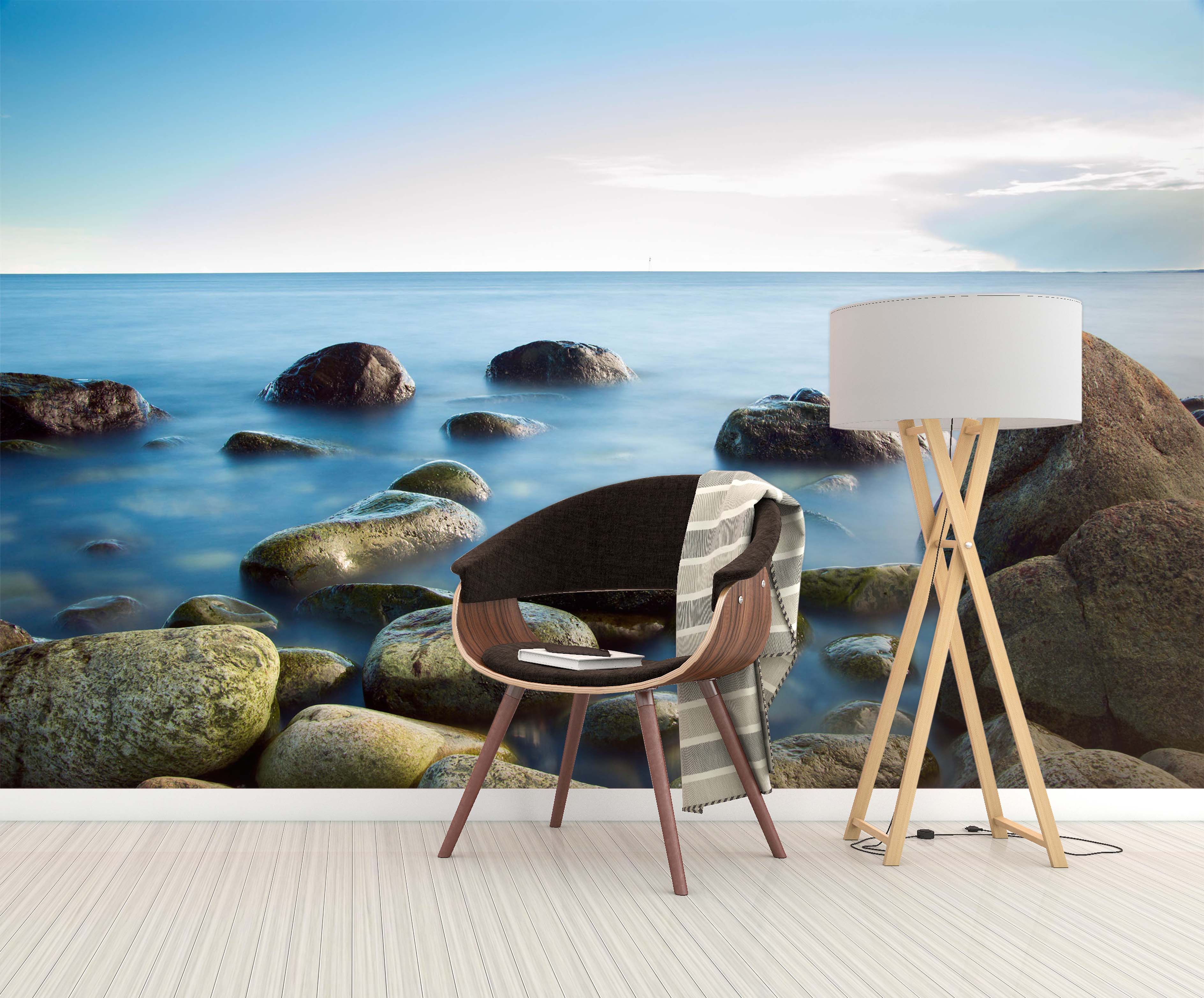 3D Ocean Stone 115 Wall Murals Wallpaper AJ Wallpaper 2
