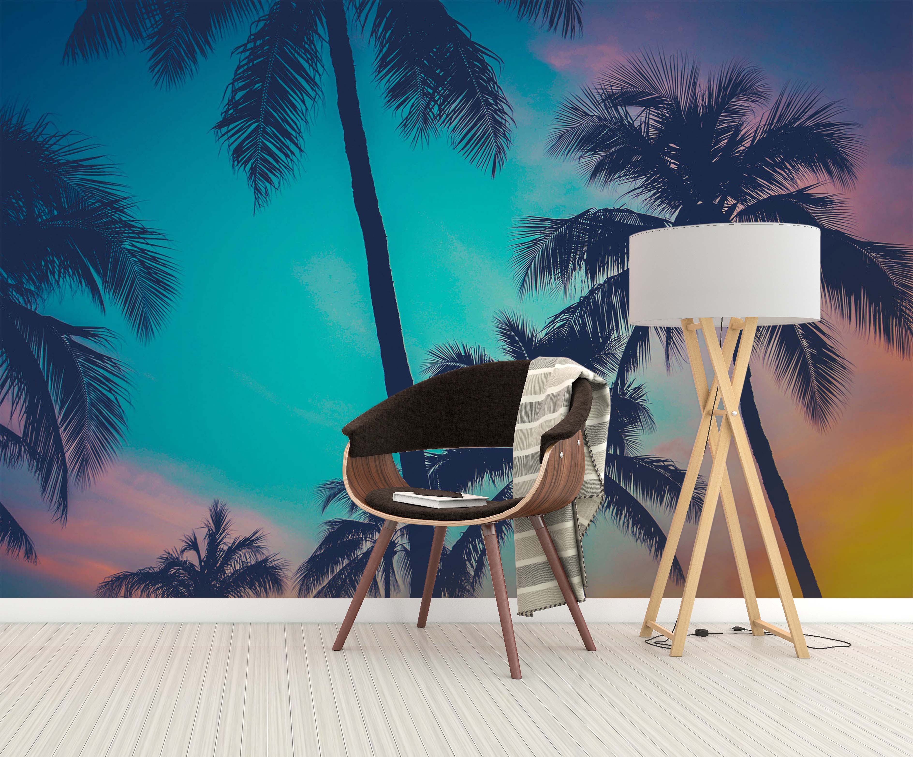 3D Coconut Tree 118 Wall Murals Wallpaper AJ Wallpaper 2