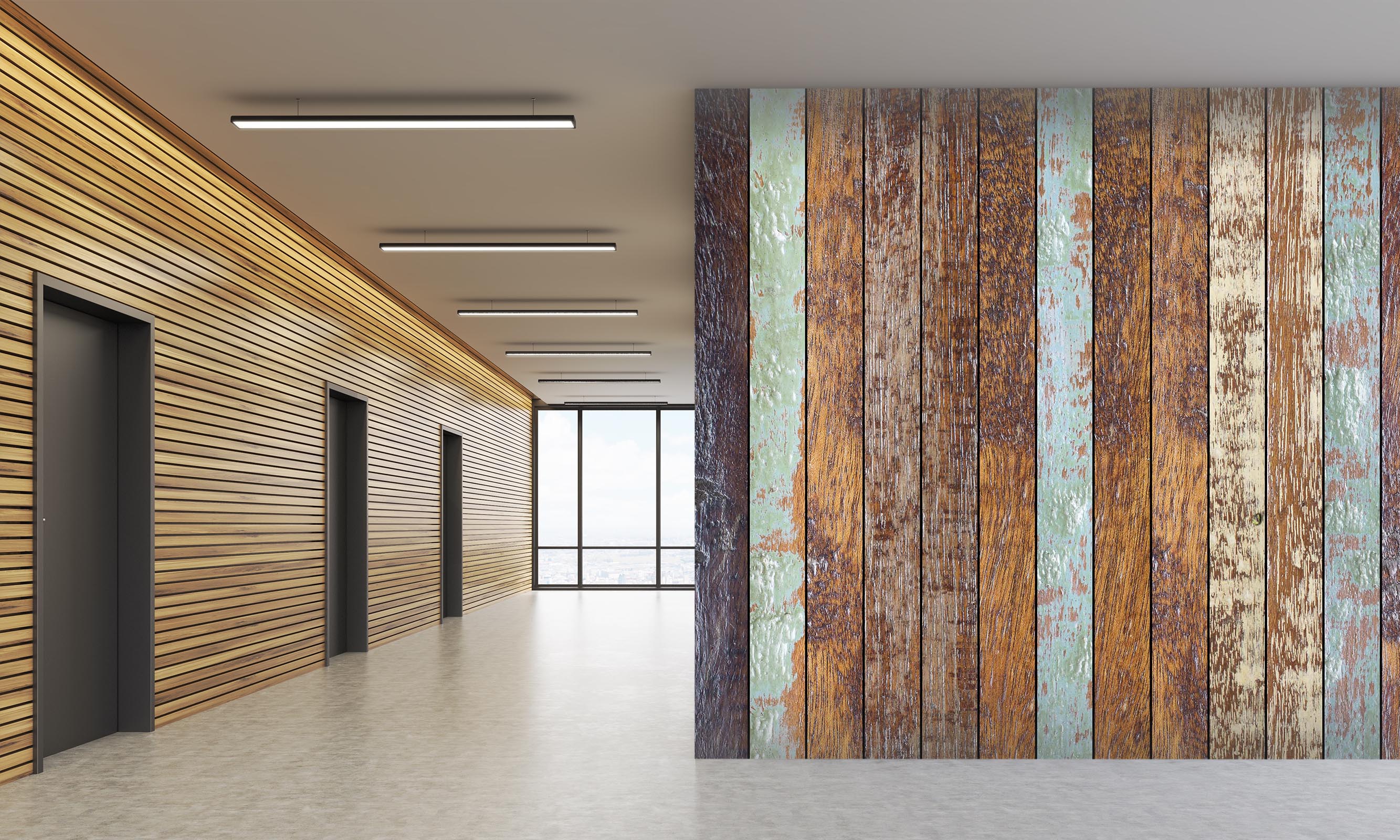 3D Wooden Wall 071 Wall Murals