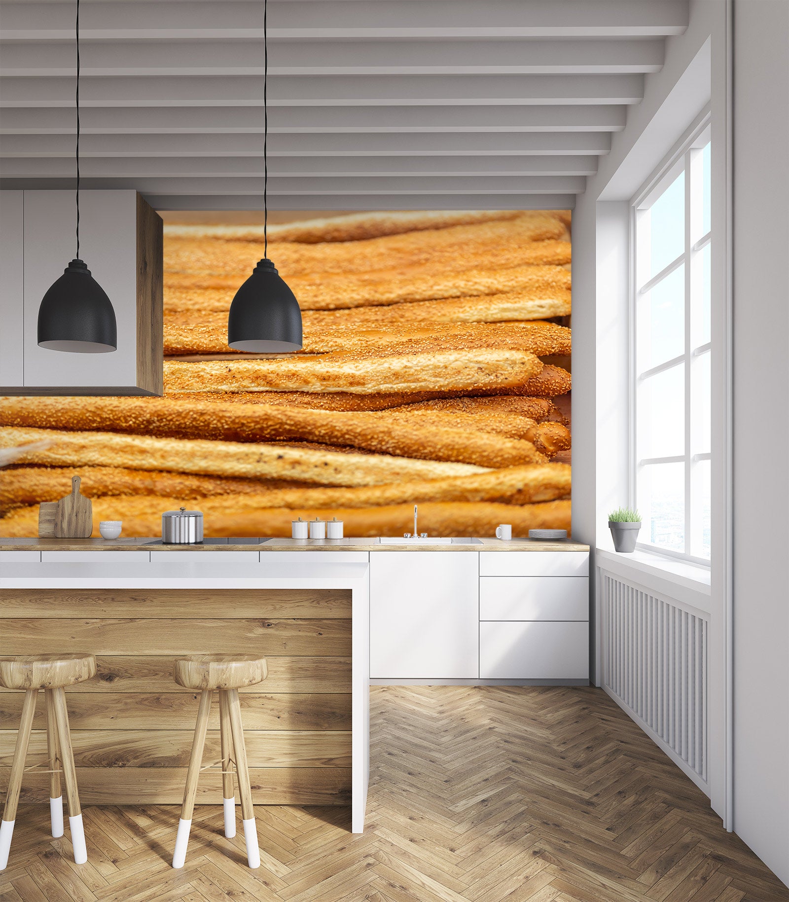 3D Yellow Bread 6248 Assaf Frank Wall Mural Wall Murals