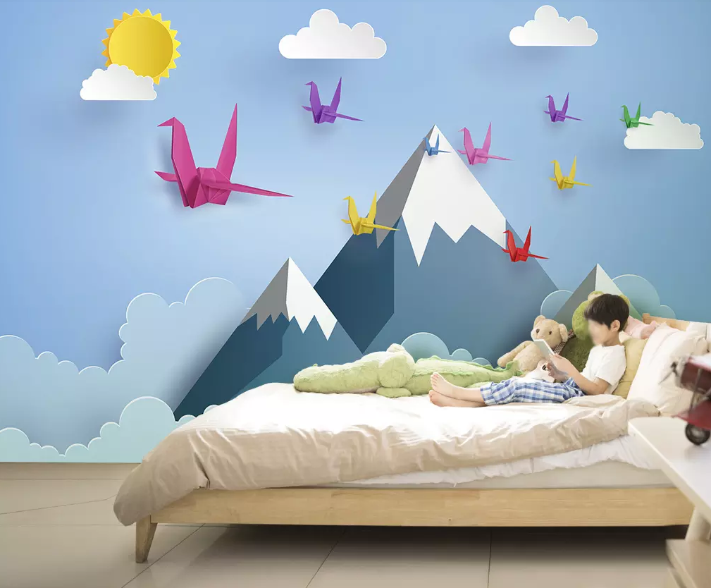 3D Colorful Paper Crane 365 Wallpaper AJ Wallpaper 2