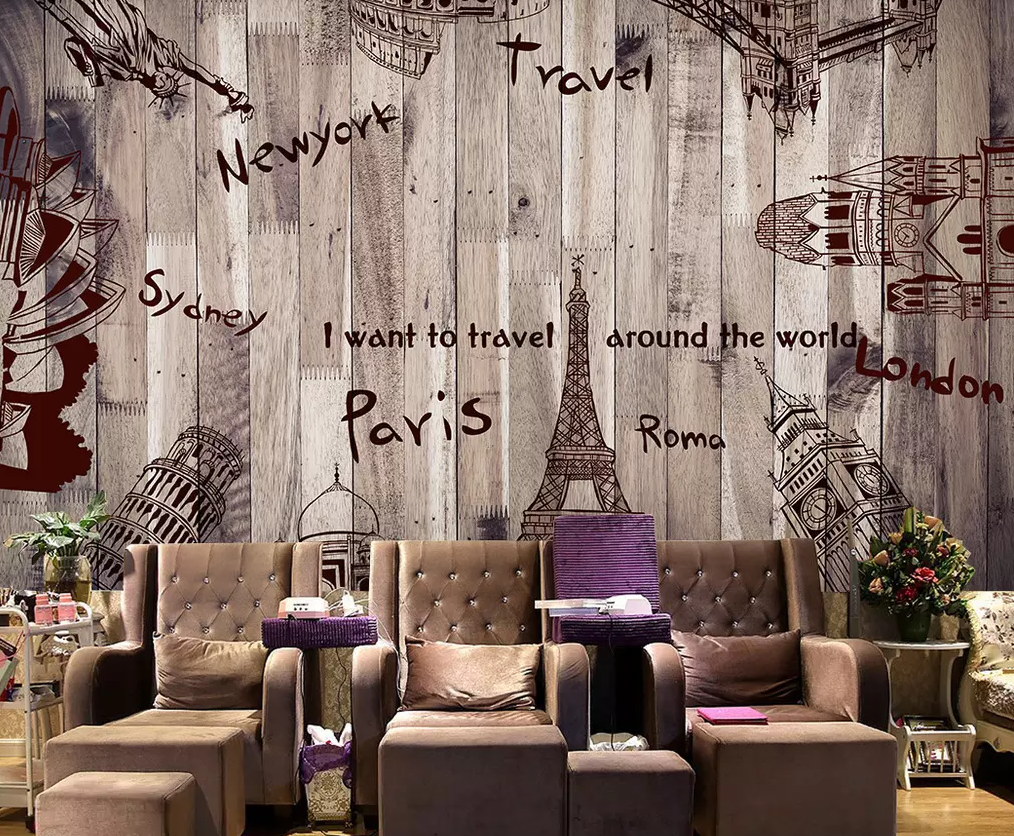 3D Painting Various Towers 213 Wallpaper AJ Wallpaper 2