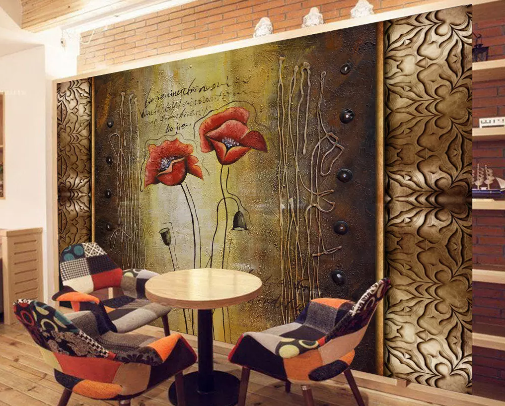 3D Painting Safflower 149 Wallpaper AJ Wallpaper 2