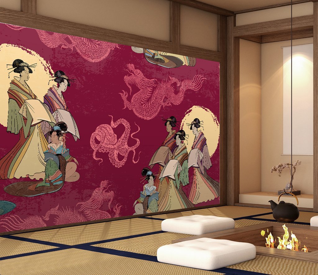 3D Ancient Lady 664 Wall Murals Wallpaper AJ Wallpaper 2