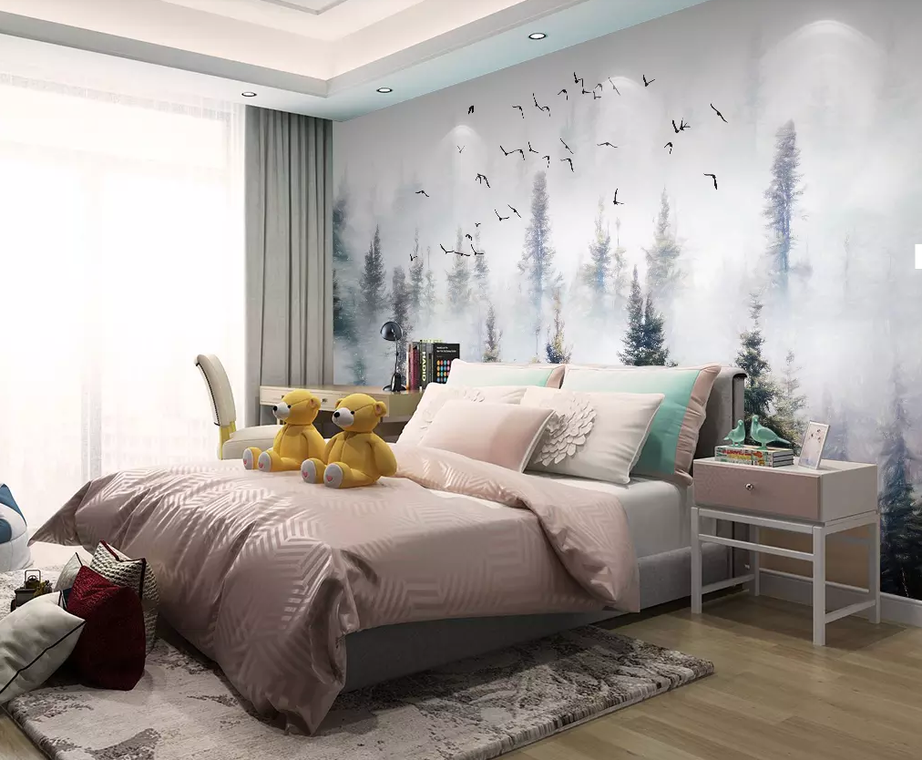 3D Forest Bird Group 311 Wallpaper AJ Wallpaper 2