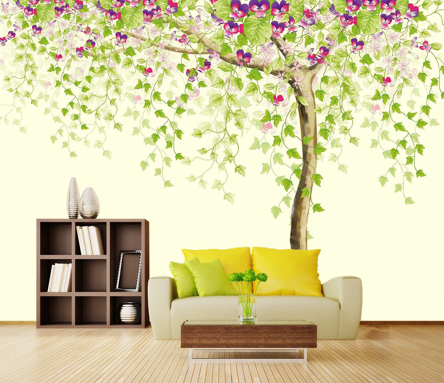 3D Blossoming Flower Tree 288 Wallpaper AJ Wallpaper 2