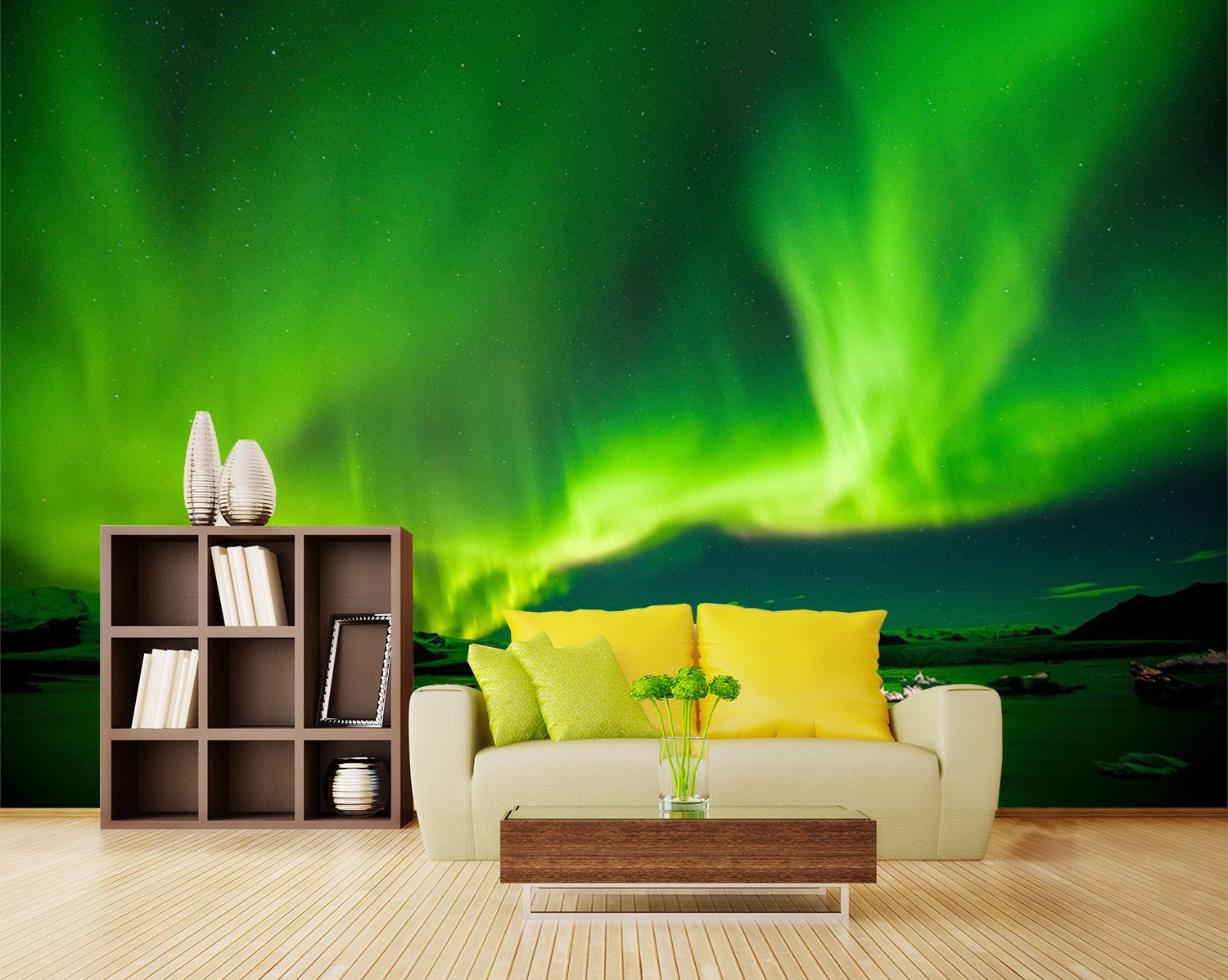 3D Green Bright Light 232 Wallpaper AJ Wallpaper