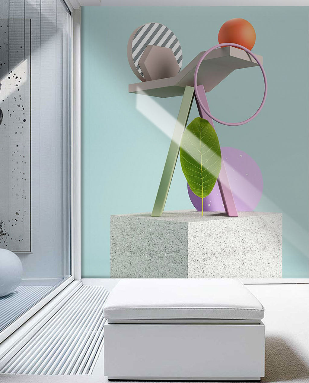 3D Ball Leaves WG166 Wall Murals