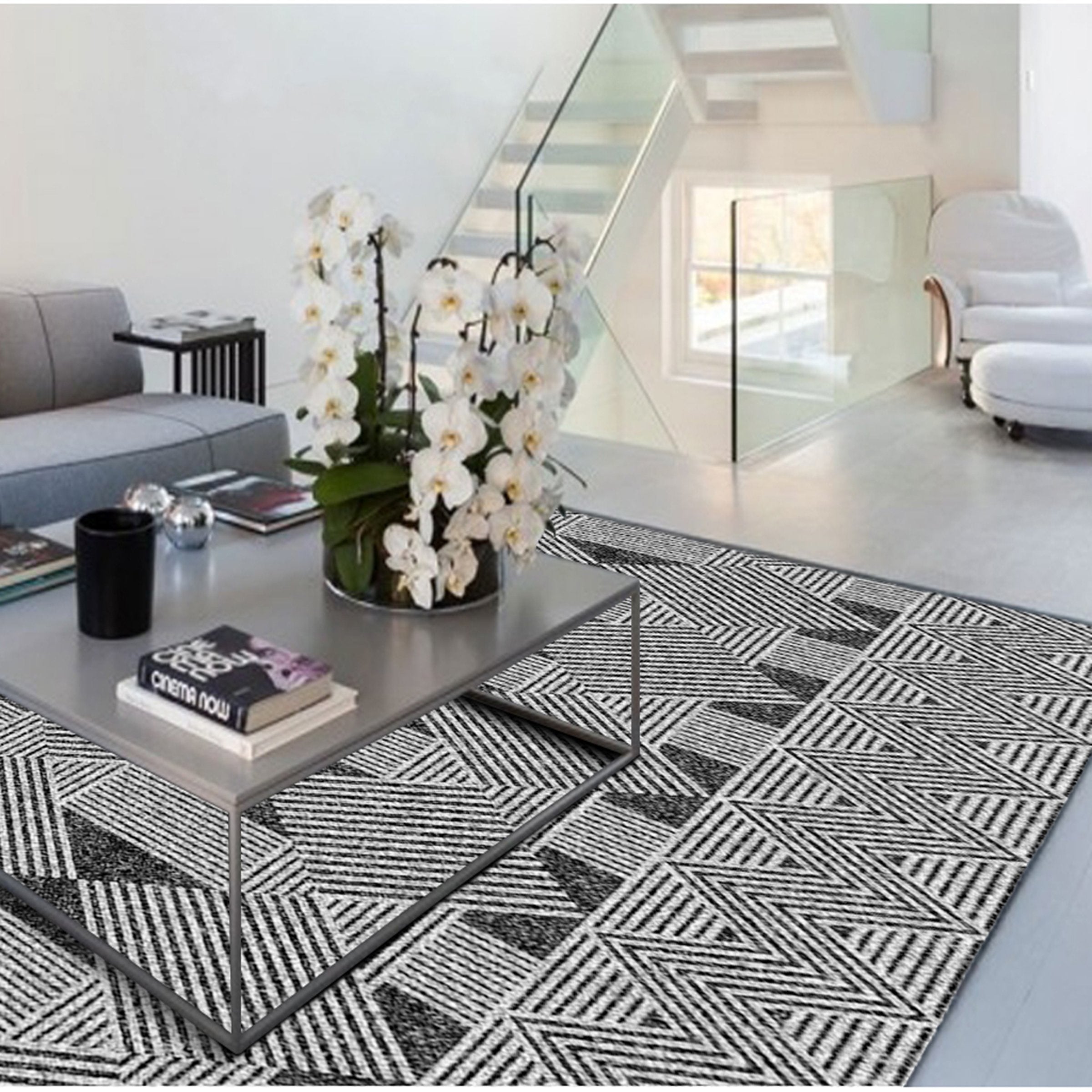 3D Black Strips WG069 Non Slip Rug Mat Mat AJ Creativity Home