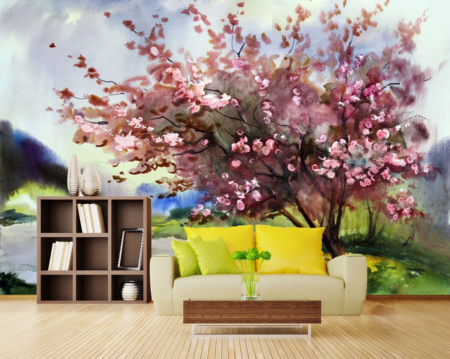 3D Cherry Tree Blossoming 655 Wallpaper AJ Wallpaper