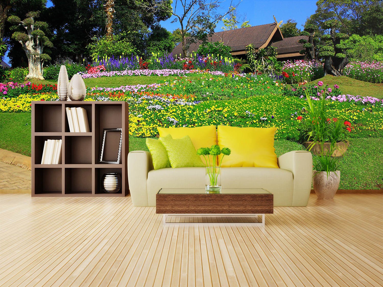 Different Colored Flowers Wallpaper AJ Wallpaper