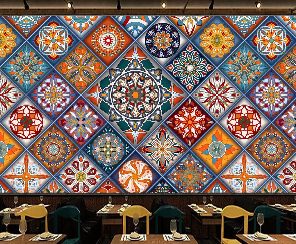 3D Diamond Flower Pattern 416 Wallpaper AJ Wallpaper 2