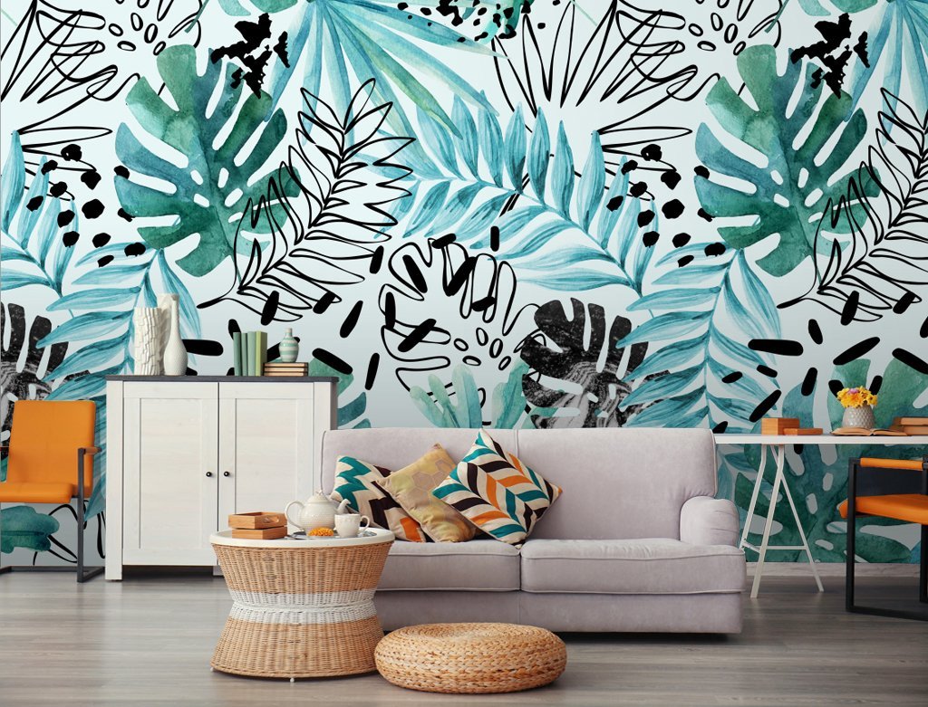 3D Leaves 867 Wall Murals Wallpaper AJ Wallpaper 2