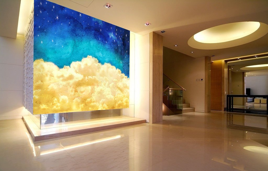 3D Gold Cloud 107 Wallpaper AJ Wallpaper