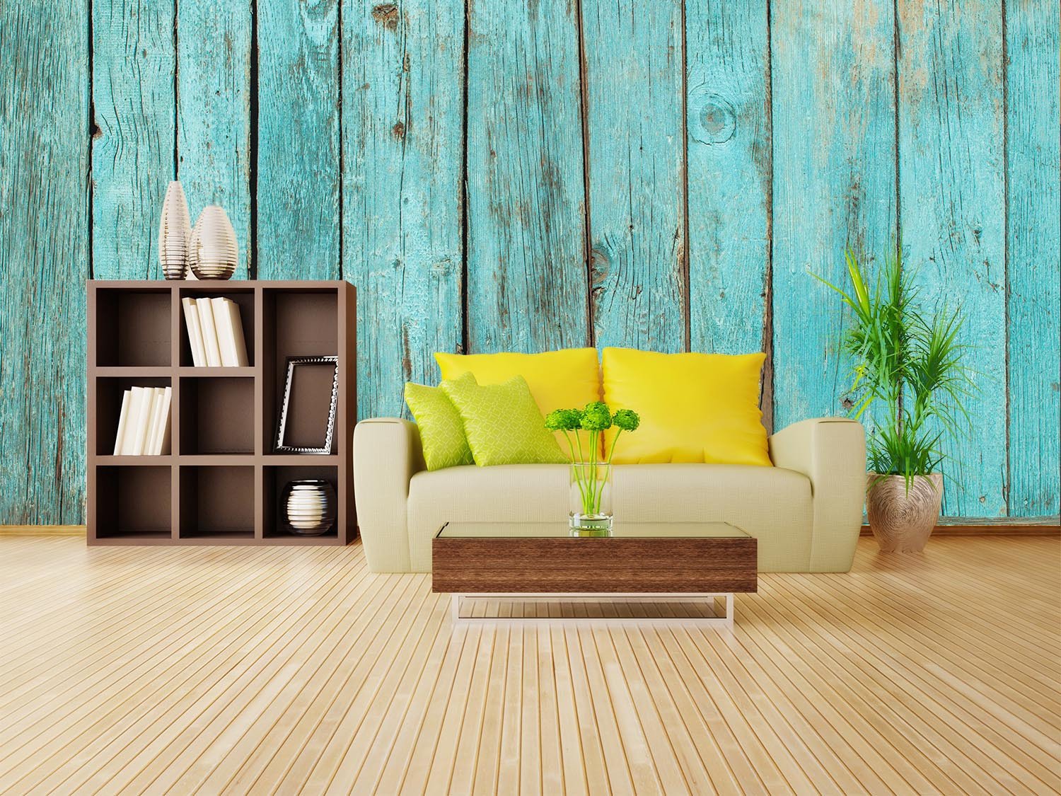 Blue Boards Wallpaper AJ Wallpaper