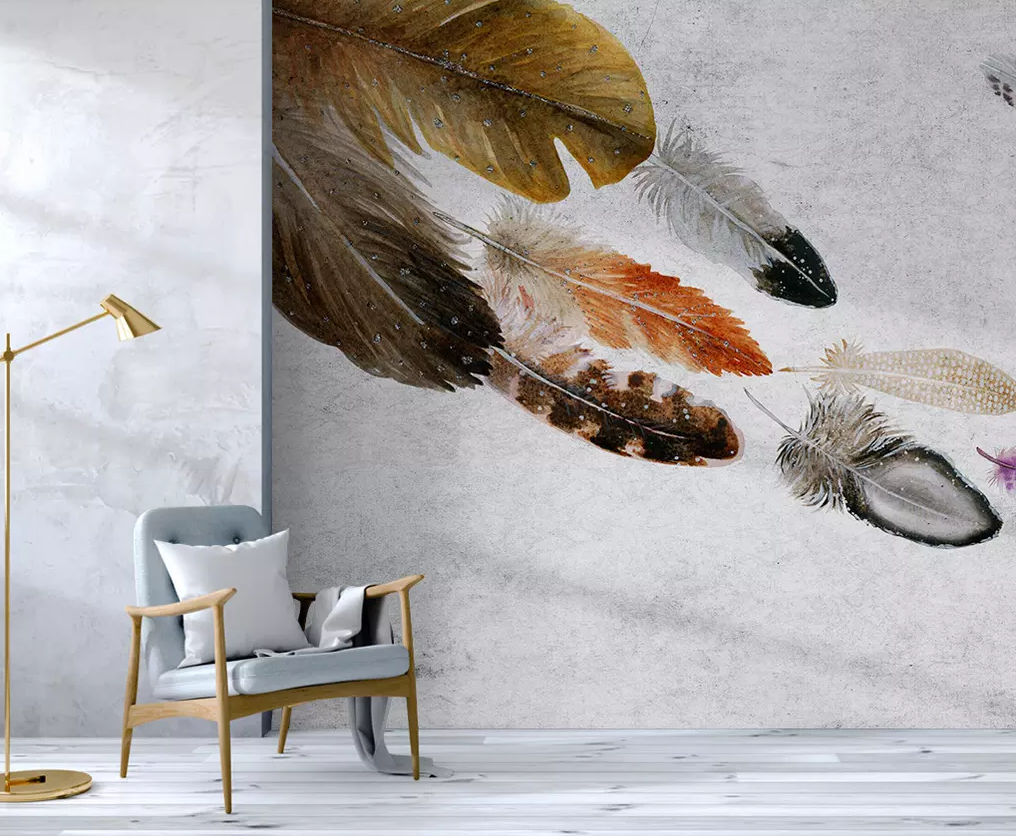 3D Feather Flying 330 Wallpaper AJ Wallpaper 2