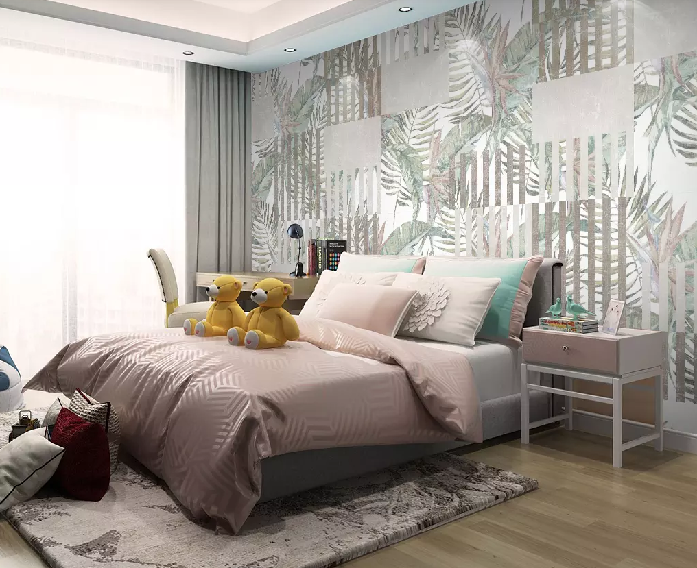 3D Leaf Pattern 312 Wallpaper AJ Wallpaper 2