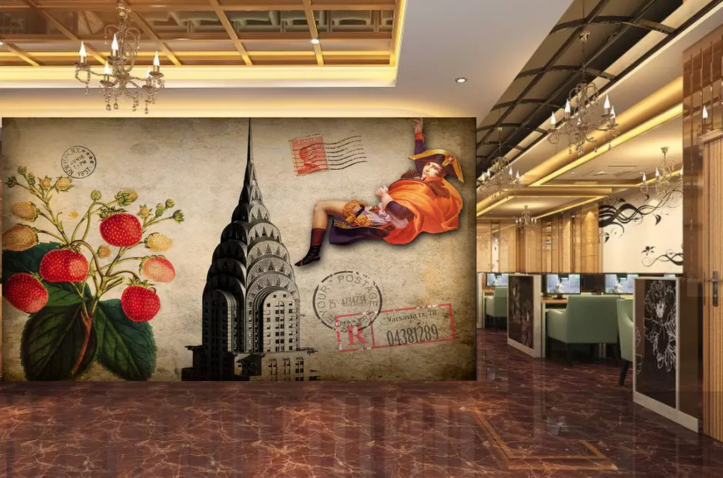 3D Tower Strawberry 74 Wallpaper AJ Wallpaper 2