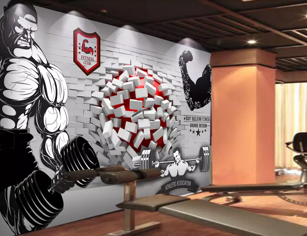 3D Strong Muscle 151 Wallpaper AJ Wallpaper 2