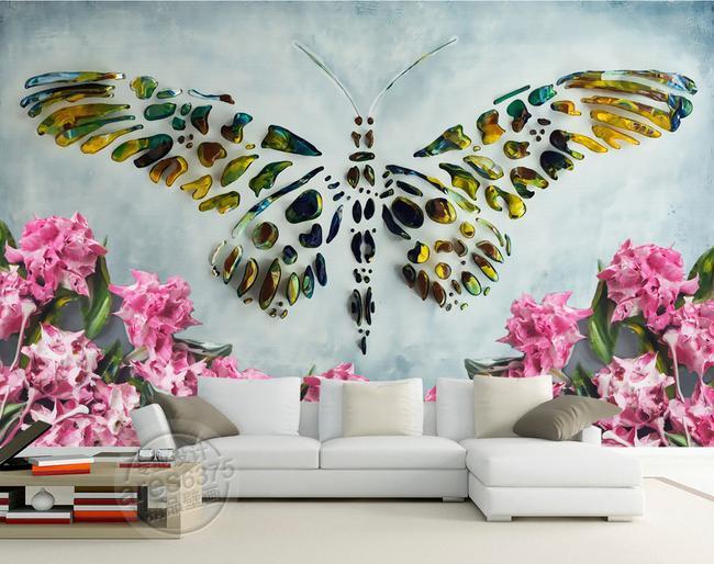 3D Buterful 204 Wall Murals Wallpaper AJ Wallpaper 2
