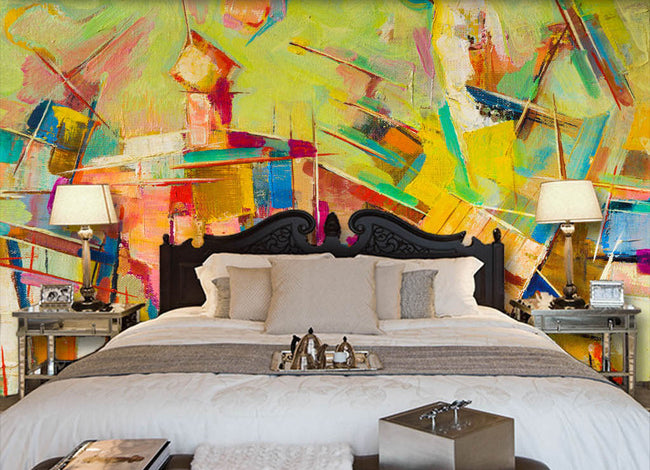 3D Orange Painting WG166 Wall Murals