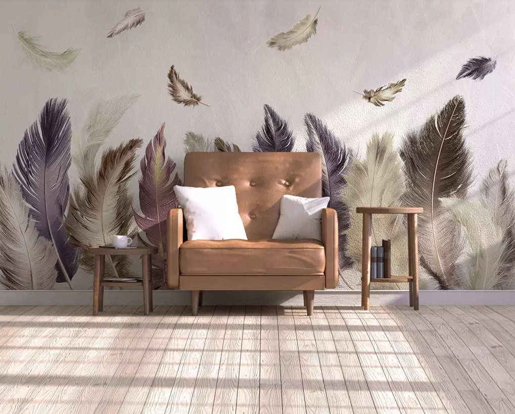 3D Feather Flying 182 Wallpaper AJ Wallpaper 2