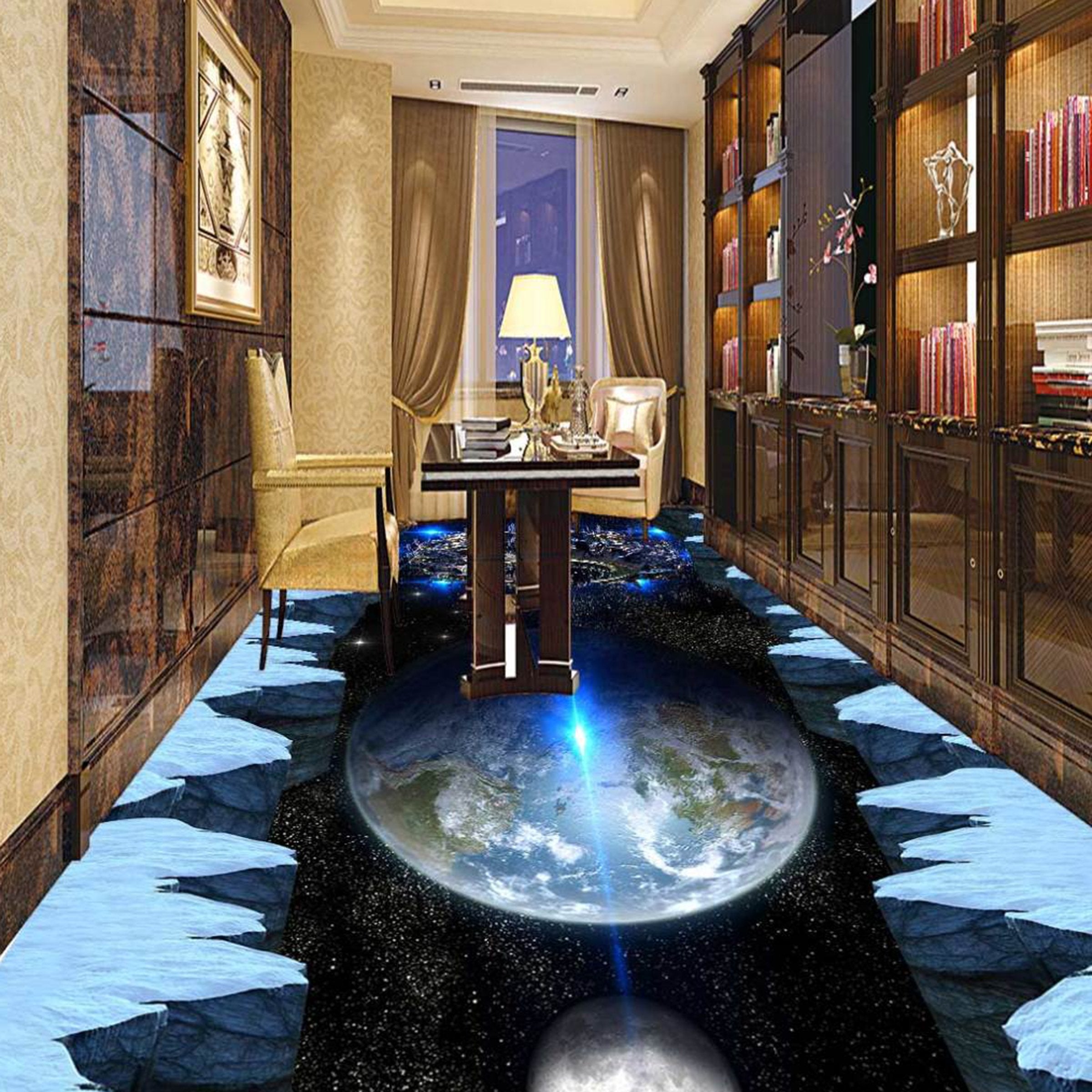 3D Earth WG167 Floor Mural Wallpaper AJ Wallpaper 2