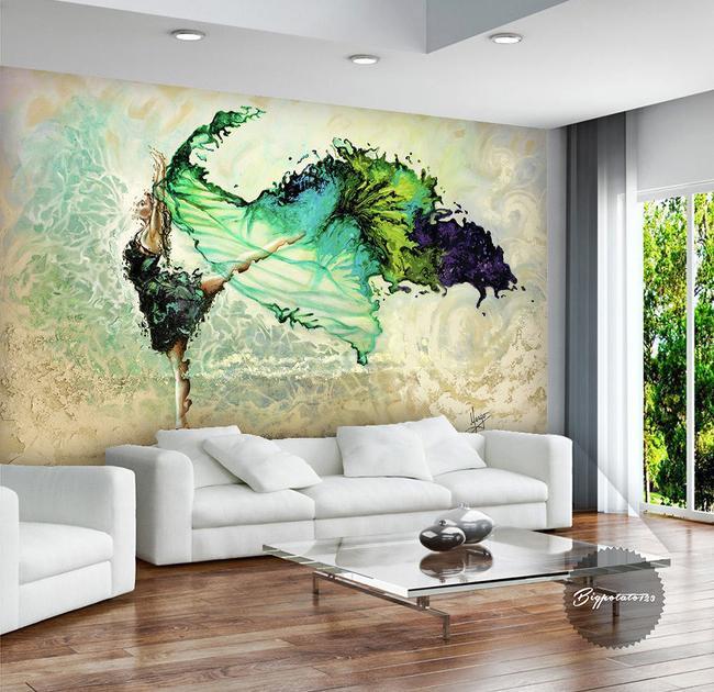 3D Abstract Dance 185 Wall Murals Wallpaper AJ Wallpaper 2