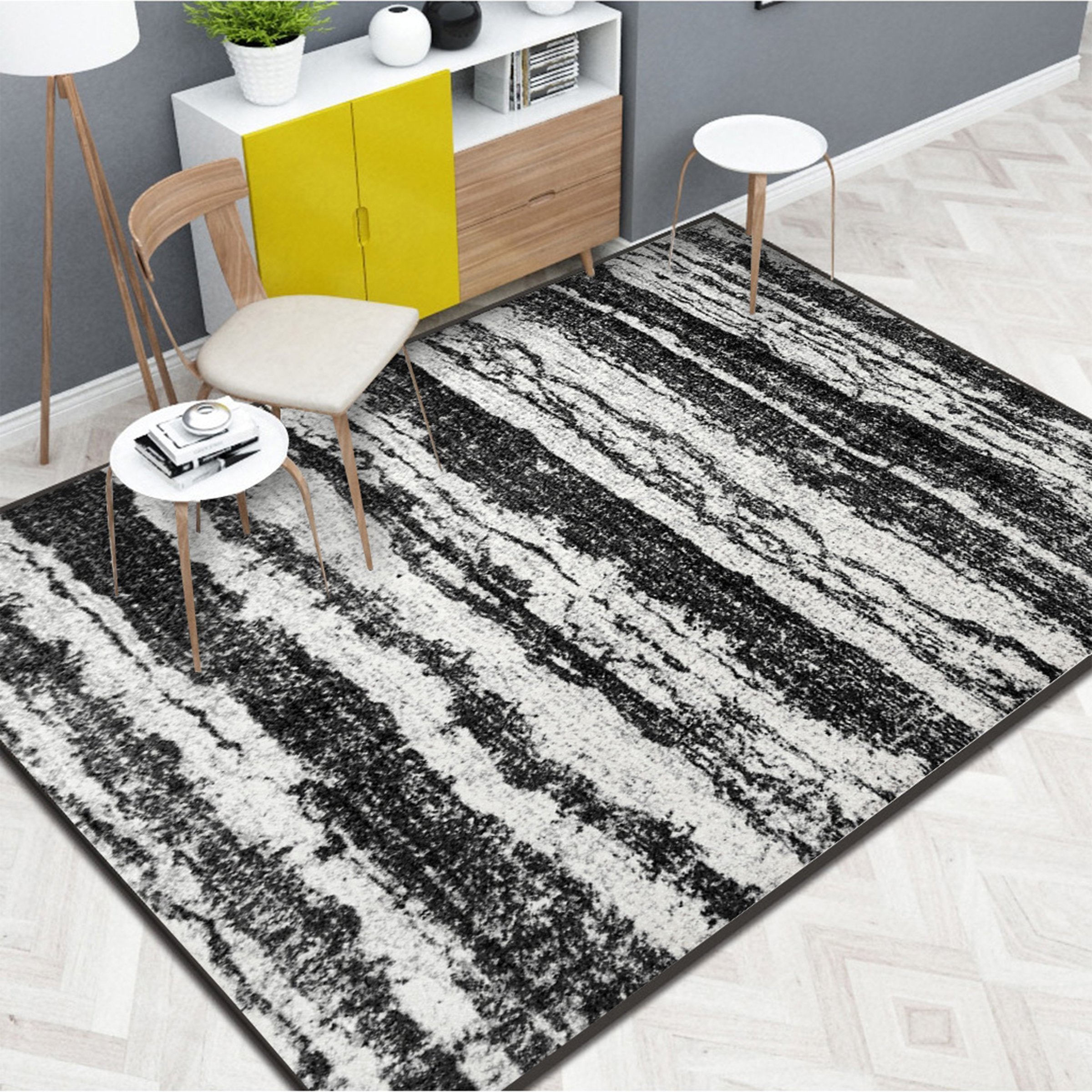 3D Black Strips WG109 Non Slip Rug Mat Mat AJ Creativity Home