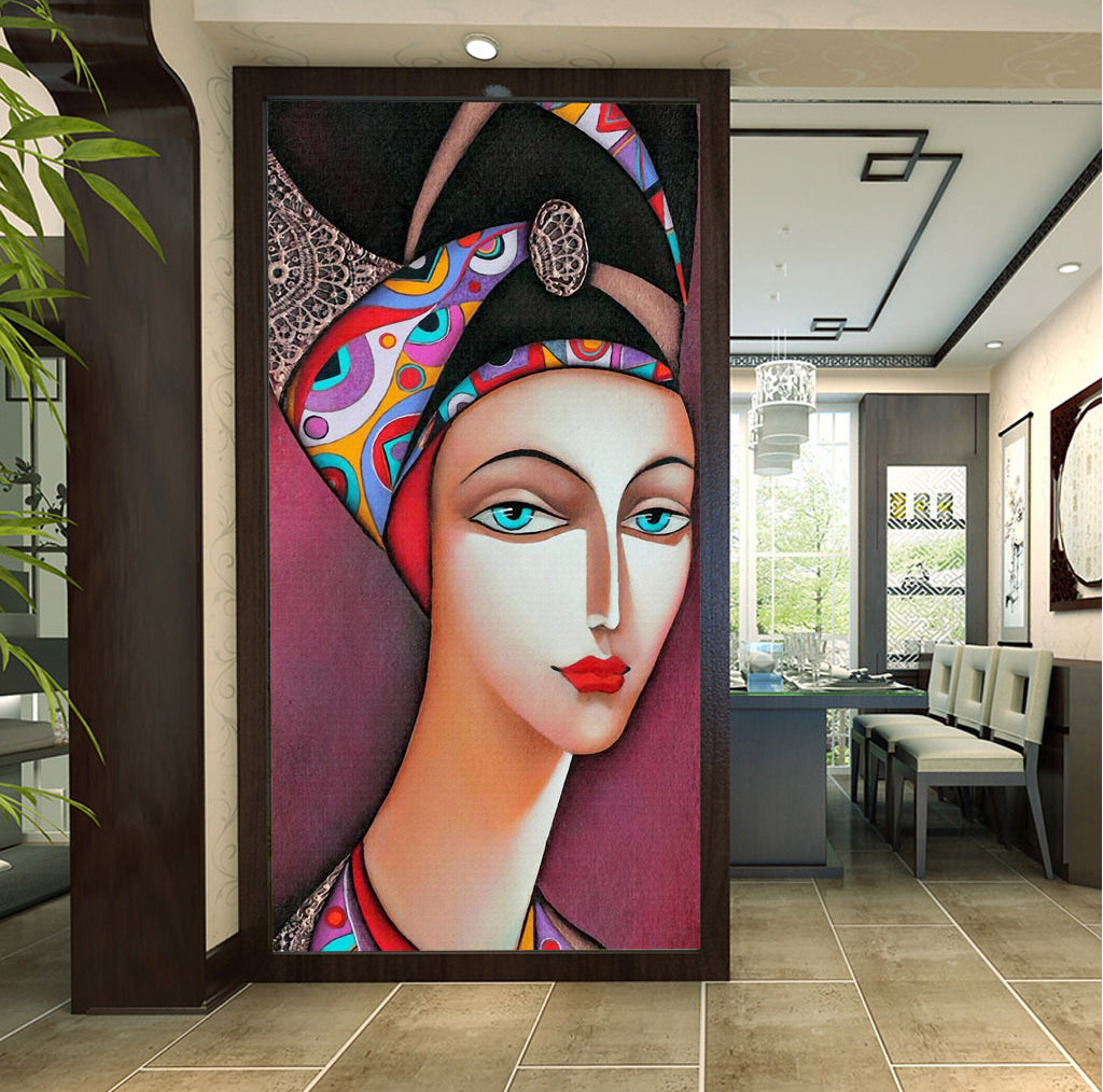 3D Painting Girl WG090 Wall Murals