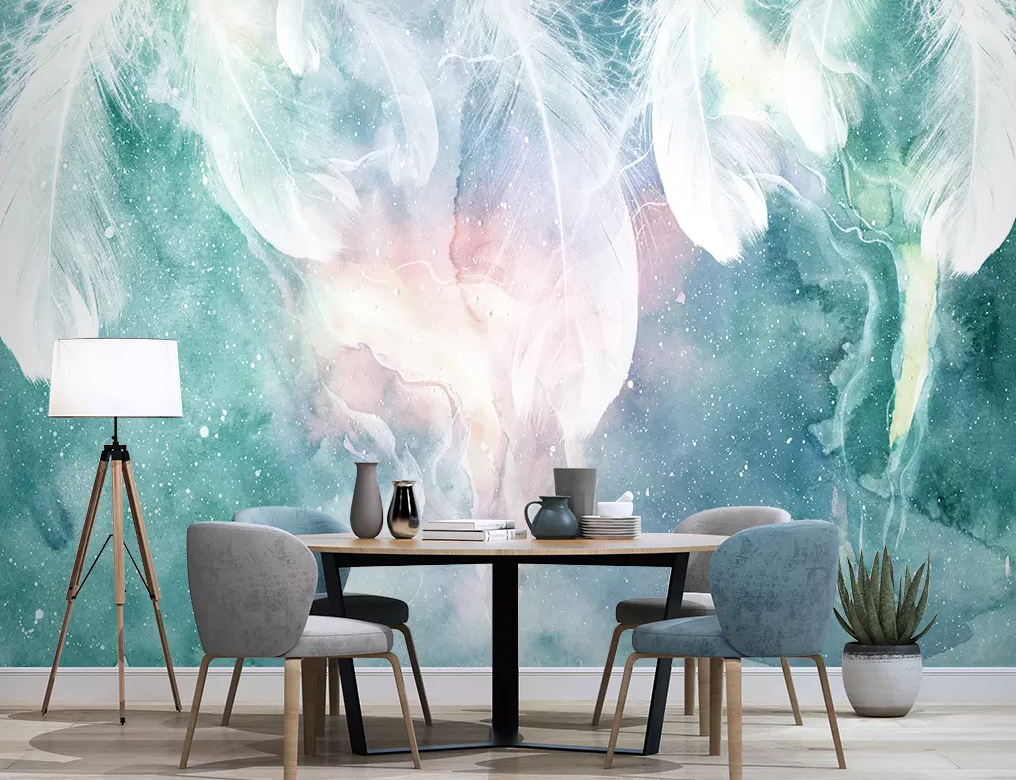 3D Transparent White Feather 442 Wallpaper AJ Wallpaper 2