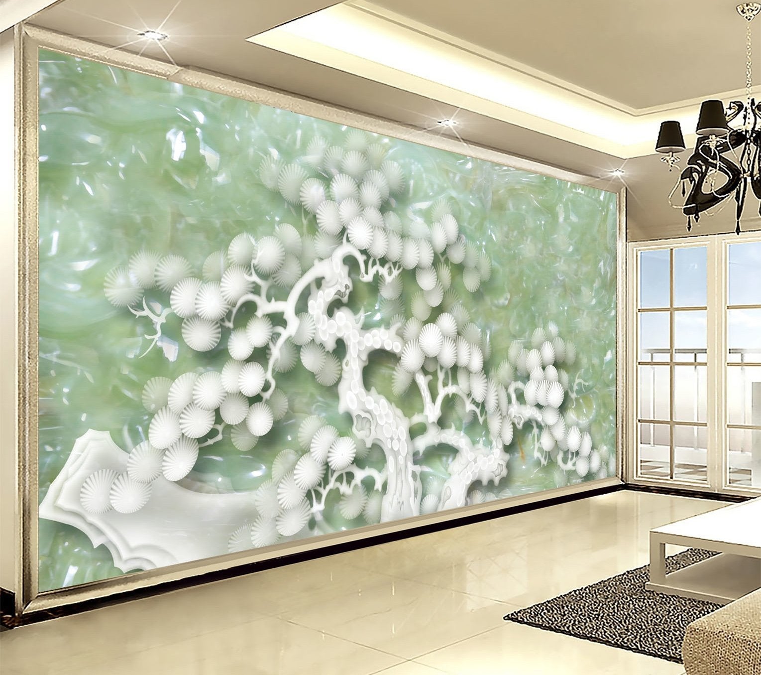 3D Jade Tree 327 Wallpaper AJ Wallpaper