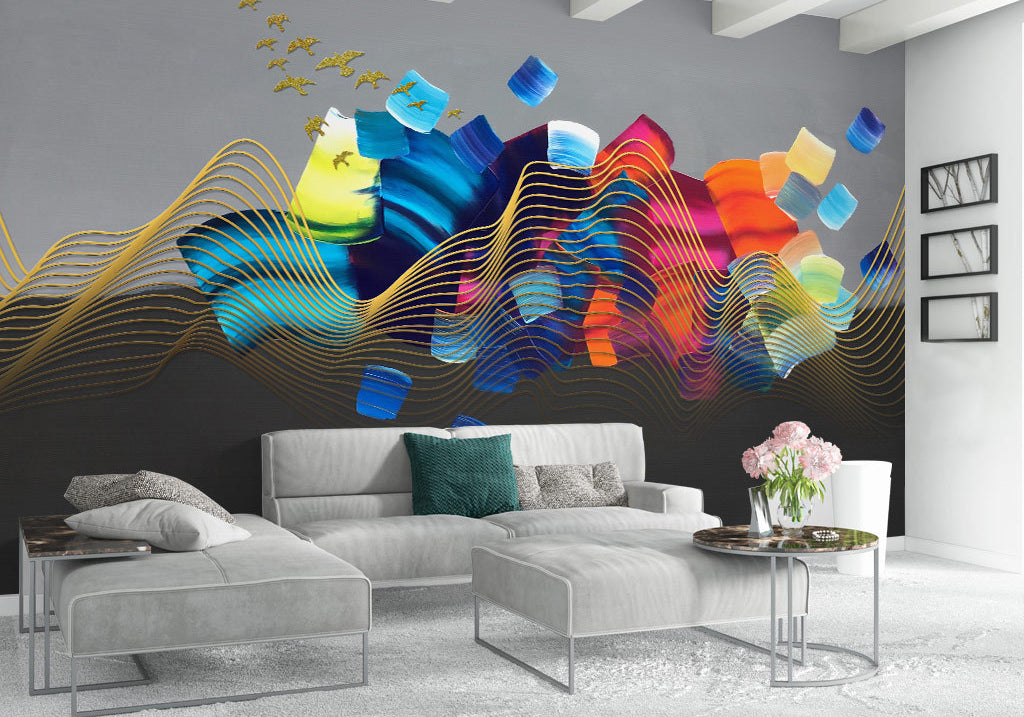 3D Watercolor Painting WG335 Wall Murals