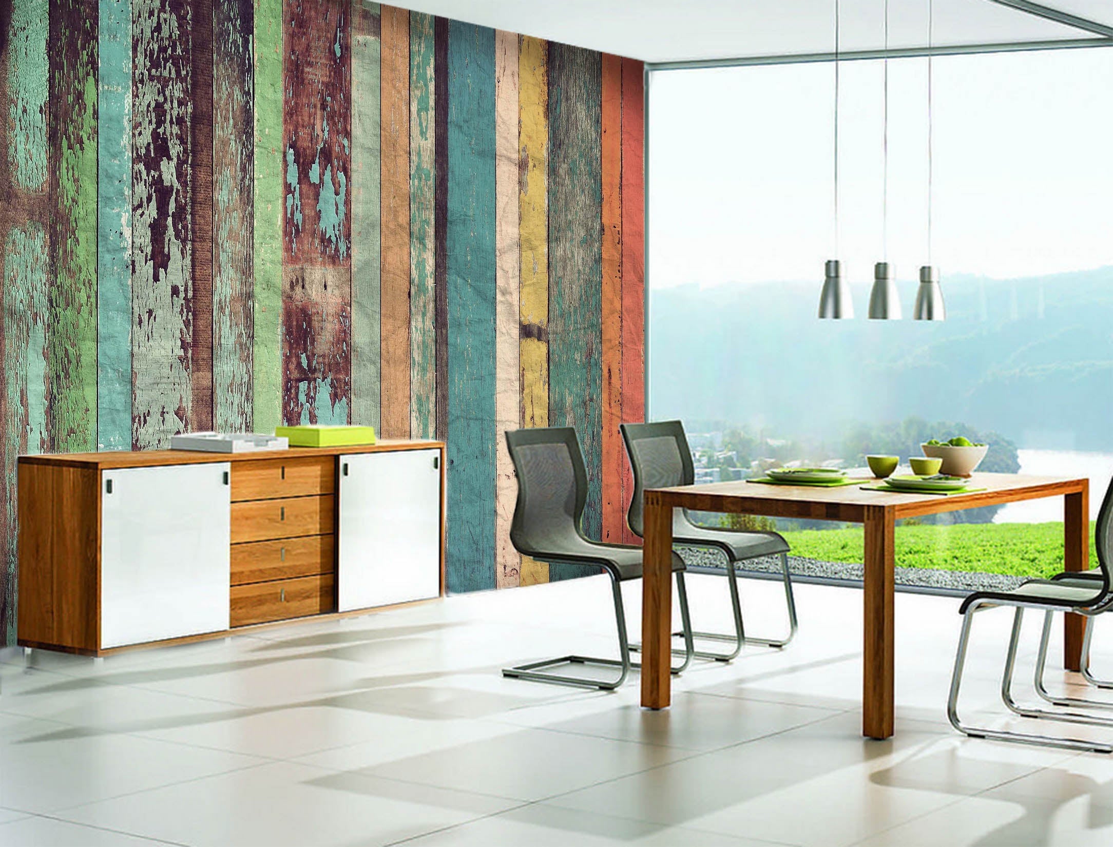 3D Rainbow Color Board 007 Wall Murals Wallpaper AJ Wallpaper 2