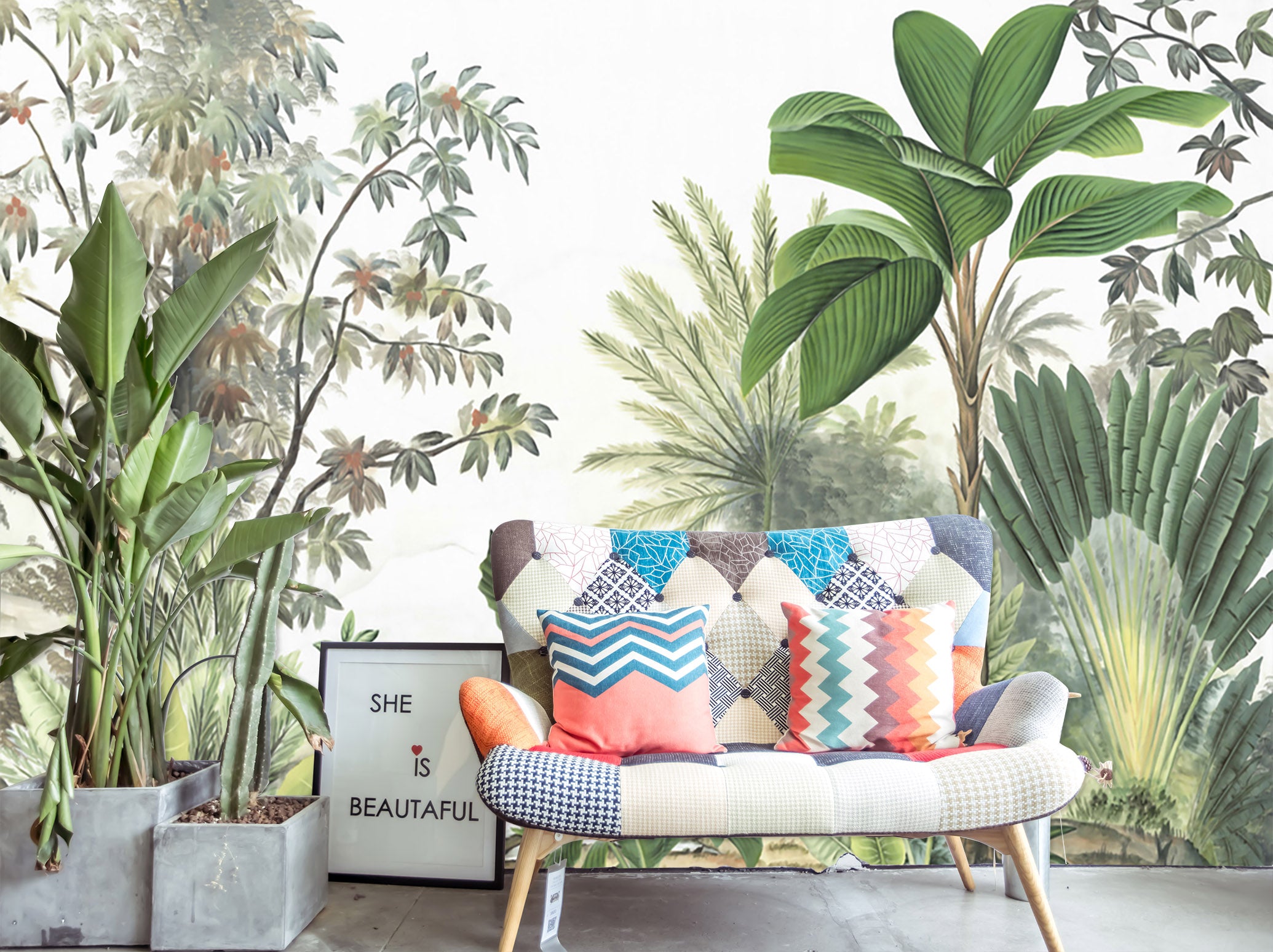 3D Forest Plantain 1528 Wall Murals